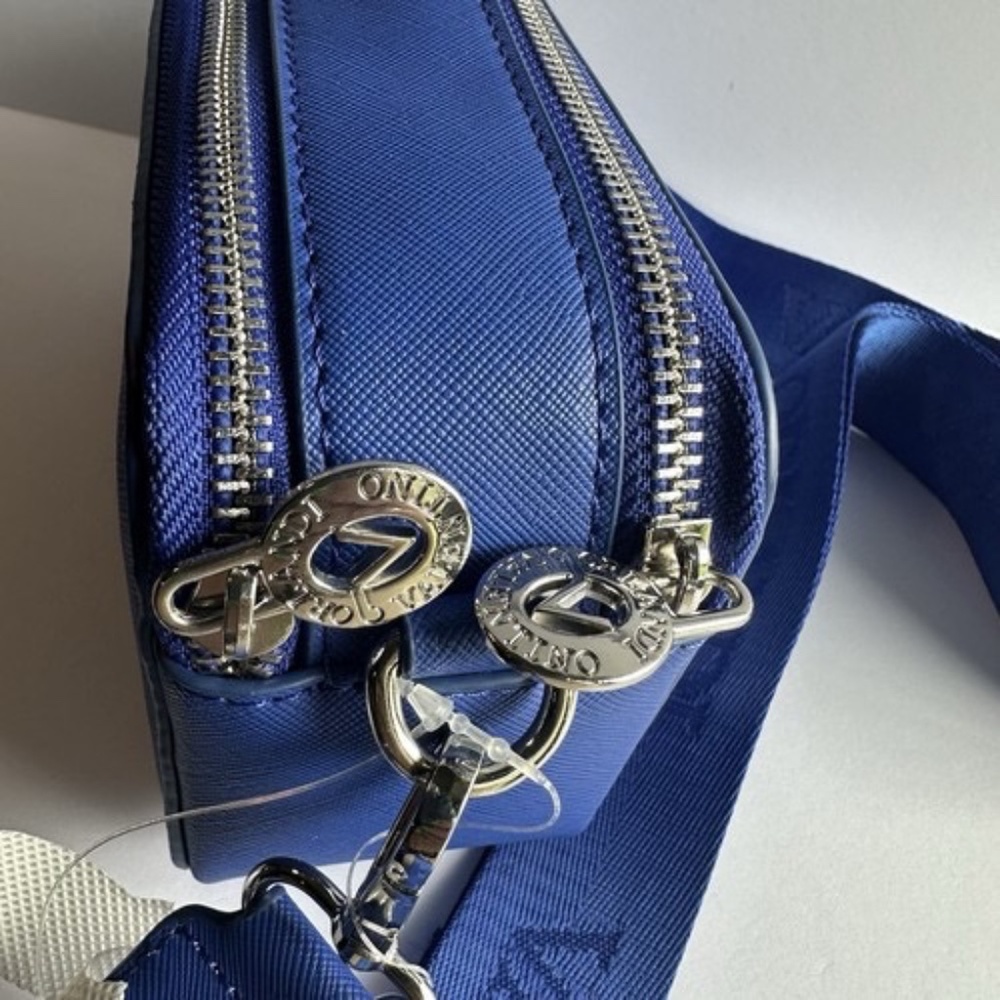 Valentino Orlandi Small Camera Crossbody Bag Electric Blue NWT - Picture 15 of 16